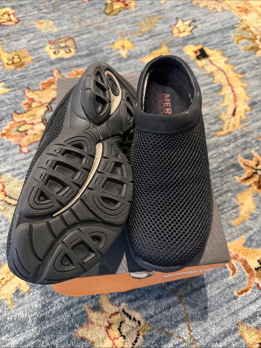 Merrell Women's Black Mesh Slip-On Sneakers
